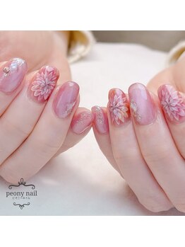 ピオニーネイル(peony nail)/ダリア