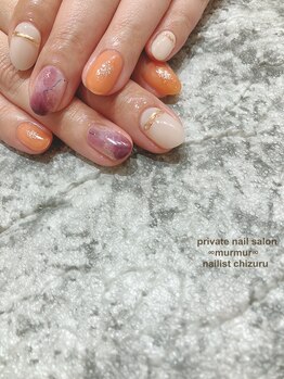 プライベート ネイルサロン マーマ(murmur)/マーブルネイル