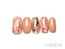 ネイルアンドアイラッシュ ルクソー ホテル日航福岡店(Nail&Eyelash LUXUEUX.)/ 344.*ツイードネイル *