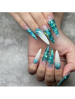 エストネイルアンドエストアイズ 西尾店(est nail&est eyes)/ラメグラデーションネイル