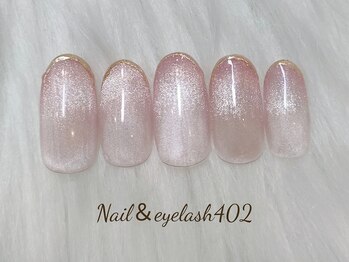 ネイル アンド アイラッシュ ヨンマルニ(Nail&eyelash 402)/マグネットグラデーション