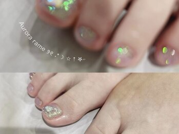 【フット】親指2本アート