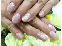 プルミエ ネイル(Premier Nail)/ホロのお花アート★定額ネイル