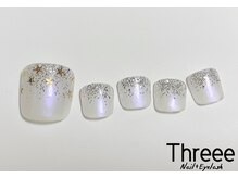 スリーネイルプラスアイラッシュ(Threee Nail+Eyelash)/星グラネイル