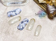 セッテネイル(Sette Nail)/爽やかブルーフラワー[自由が丘]