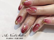 エーネイルサロン プラーカ本店(A-Nail Salon)/レッドニュアンス
