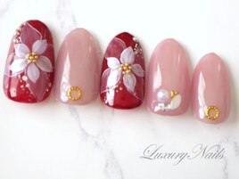 冬＊フラワーNail