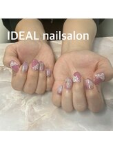 イデア(IDEAL)/薔薇ネイル