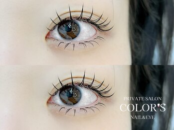 カラーズ ネイル アンド アイ(COLOR'S NAIL&EYE)/フラット120本☆束感仕上☆上下