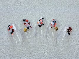 クリア系ネイルデザイン♪