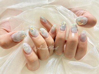 最後の梅雨ネイル
