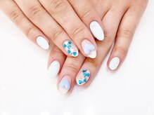 ネイルコレクション ベビーピンク(Baby Pink)/ジェル定額￥8990/３Ｄハート