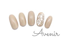 アヴィニール 表参道(Avenir)/ダマスク柄ネイル