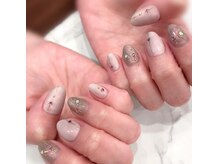 ハーティーネイル 自由が丘南口店(heartynail)/ピンク×ブラックネイル