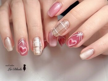 ラドール(La Dhole)/ハートマグ×チェック柄