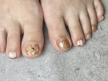 モンルポ 大阪梅田店(MonRepos)/フット　フラワーラテネイル