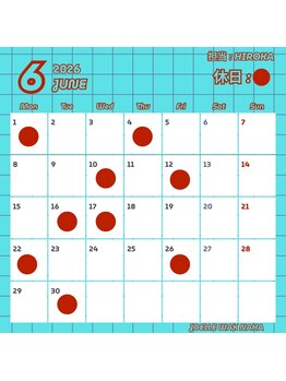 ジョエルワックス 沖縄那覇店(JOELLE WAX)/6月営業日のお知らせ♪HIROKA