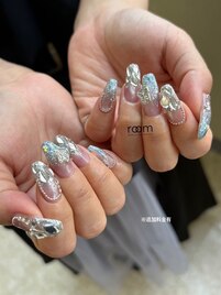 ワンホン×キラキラネイル