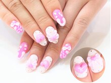 ネイルコレクション ピンク(Nail Collection Pink)/長さ出しジェル放題★３Ｄリボン