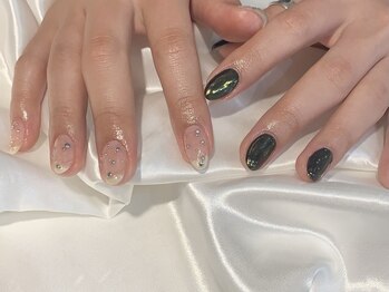 ドレス(Dress nail＆eyelash Lolonois)/ちぐはぐネイルフィルイン