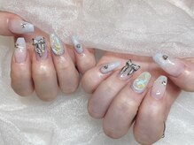 モカ 心斎橋(moca by Lee)/【Aina】水色ネイル