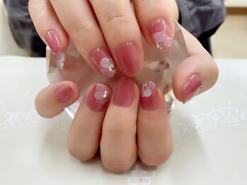 プルミエ ネイル(Premier Nail)/たらし込みフラワー★定額