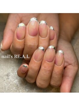 ネイルズリアル(nail's REAL)/ガラスフレンチ