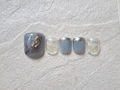 FOOTネイル ¥9980 くすみカラー