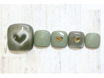 アルセア 上野御徒町店(Alcea)/ハートマグネットネイル フット