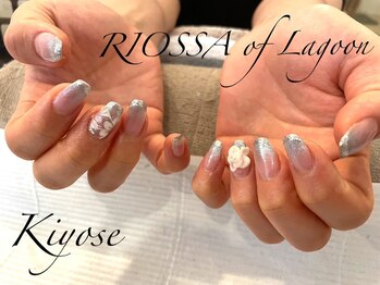 リオッサ オブ ラグーン(RIOSSA of Lagoon)/押し花×ガラスフレンチ