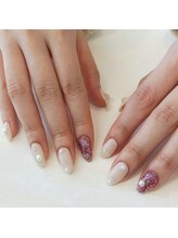ワナネイルデザイン(wanna nail design)/【ワンカラー】キラキラパール