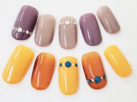 ワンカラー+ストーン&ホログラム