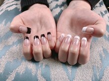 ネイルアンドアイラッシュサロン エスポアール(nail&eyelash salon espoir)/フレンチネイル　シンプル