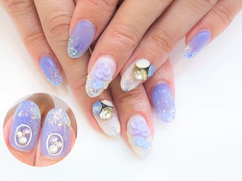 ネイルコレクション ベビーピンク(Baby Pink)/ジェル定額￥9990☆３Ｄフラワー