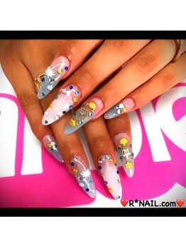 アールネイルドットコム(R*NAIL.com)/ラメグラスカルプ付け放題☆