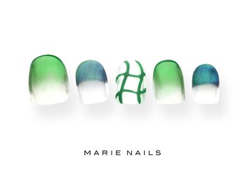 マリー ネイルズ いわきラトブ店(MARIE NAILS)/定額7,700円税込　グリーン1028e