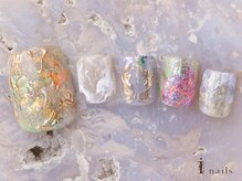 アイネイルズ 吉祥寺店(I nails)/トロピカル質感フット