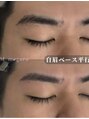 ブローム 目黒店(BROHM)&nbsp;自眉ベースに黄金比眉に仕上げました。