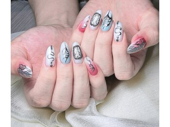 マルチューネイル 池袋(MARUCHU NAIL)/【自爪】持ち込みデザイン