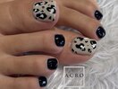 フットネイル大人レオパード