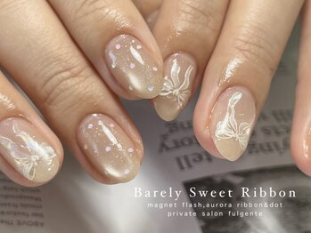 マグネット×リボン×ドット