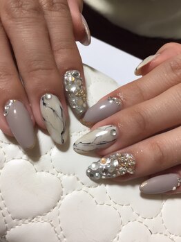 ラズネイル(RUZ'S NAIL)/【秋本】大理石ネイル