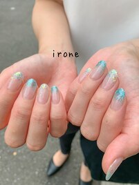 ブルーでまとめたラメグラ