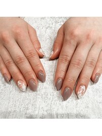 春。フラワーレースネイル