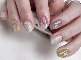 クリア立体ネイル