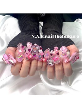 エヌエービー(N.A.B.)/平成女児ゴテゴテネイル