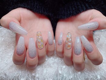 レアネイル 新宿(le'a nail)/うるうる埋めつくしネイル