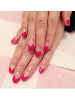 リヒロ(Ri hiro)/ハートフレンチ+ラメライン