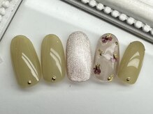 ネイリッシュサロン エー(Nailish Salon A)/上品押し花ネイル