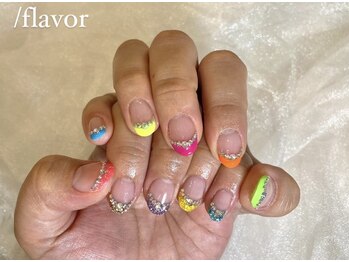 スラッシュフレーバー(/flavor)/カラフルネイル♪